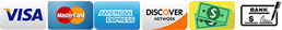 Accepted payment methods icons